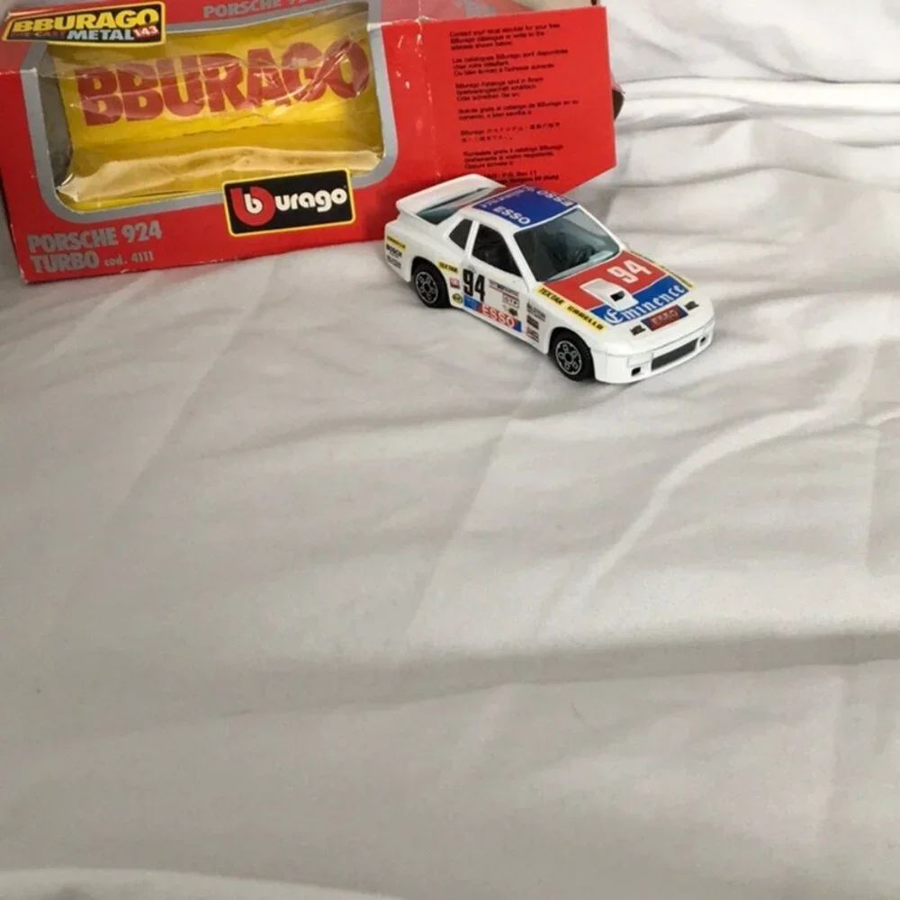 Bburago Porsche 924 Turbo 1:43 #94 ESSO Diecast With Box